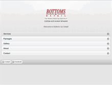Tablet Screenshot of bottomsupdetail.com
